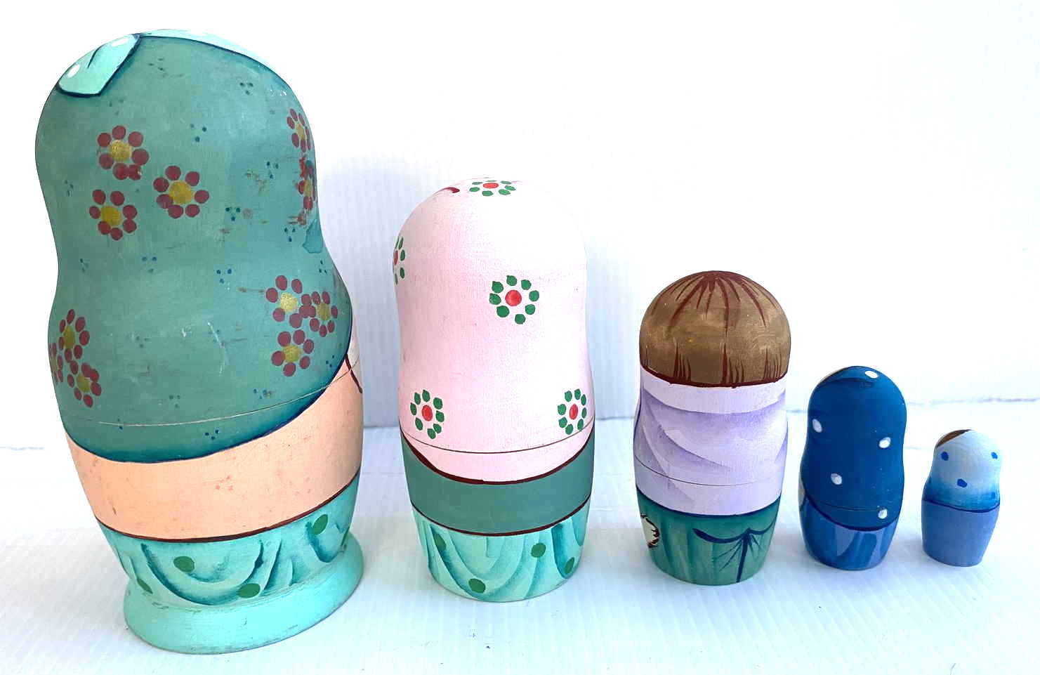 Belyakova Children & Pets Nesting Dolls - 5 Nested Set