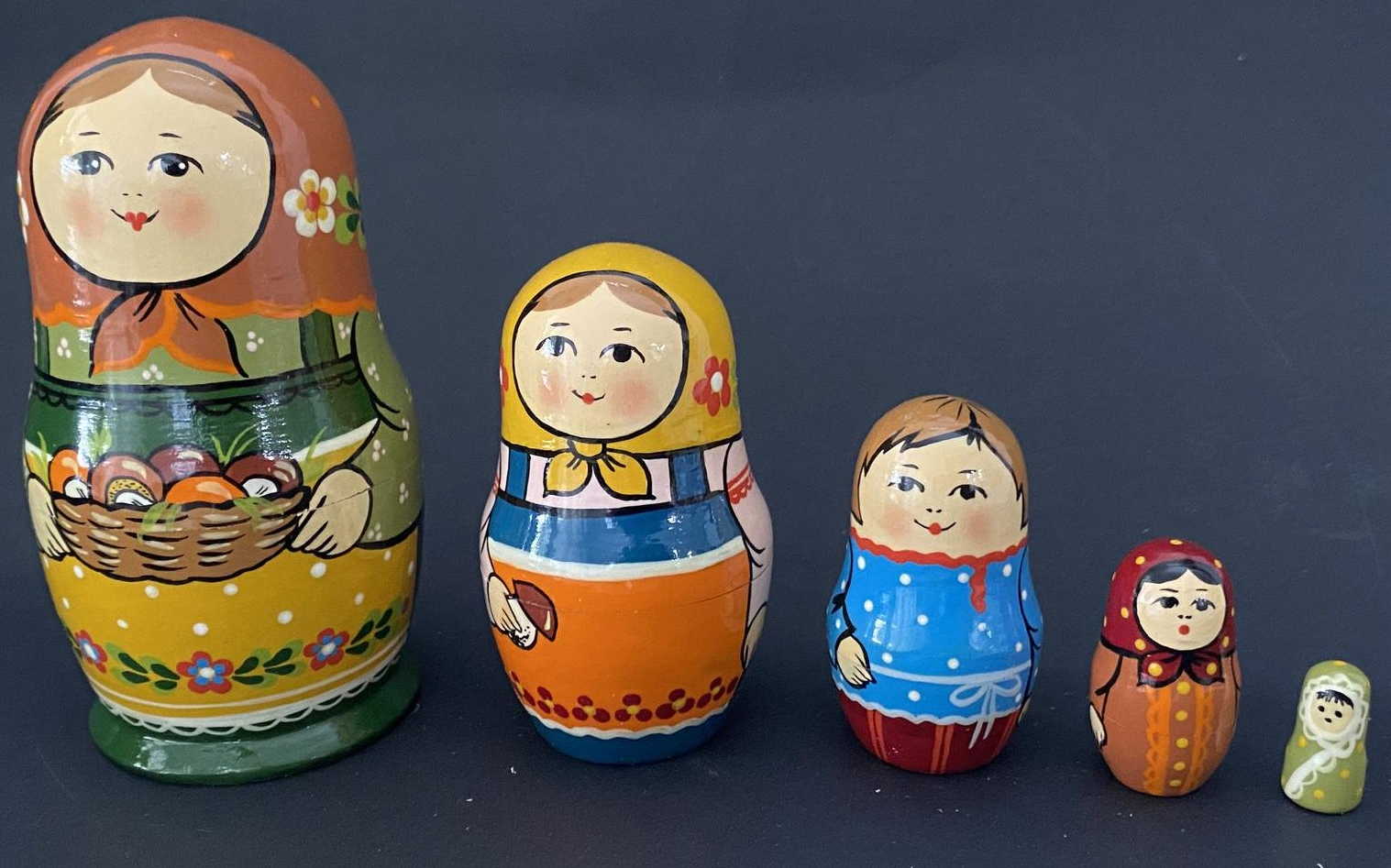 Sergiev Posad Matryoshka by Agaeva – 5 Nested Set