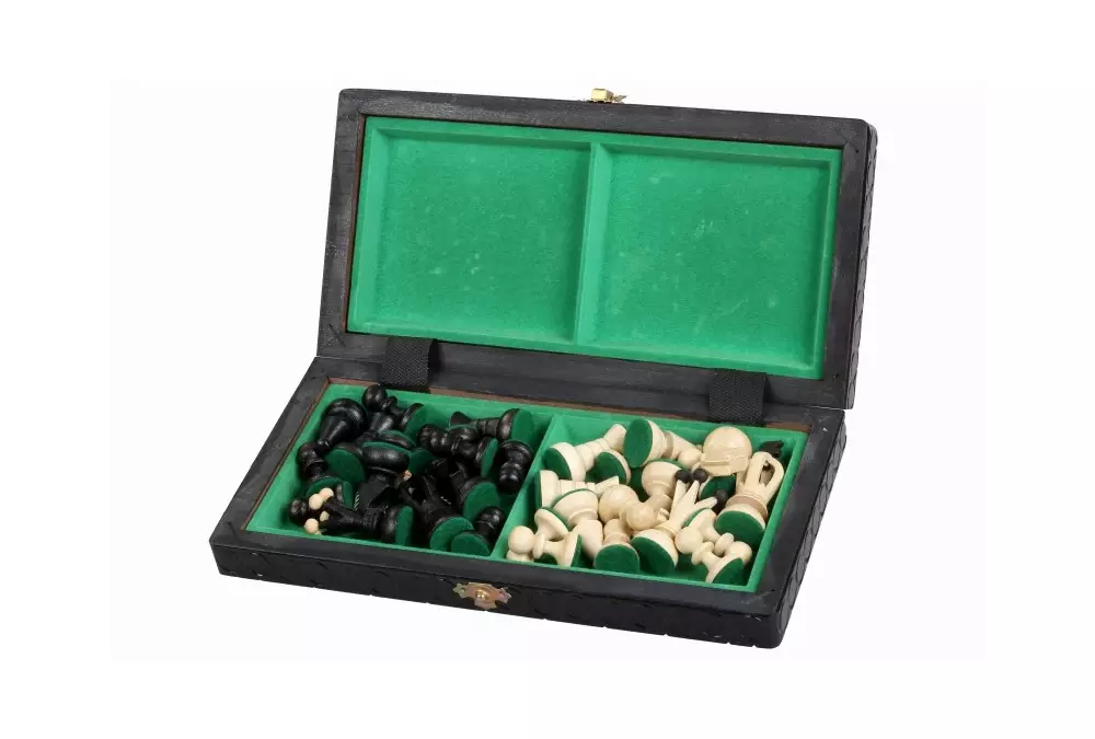 Handmade Wooden Chess Set – Small king's