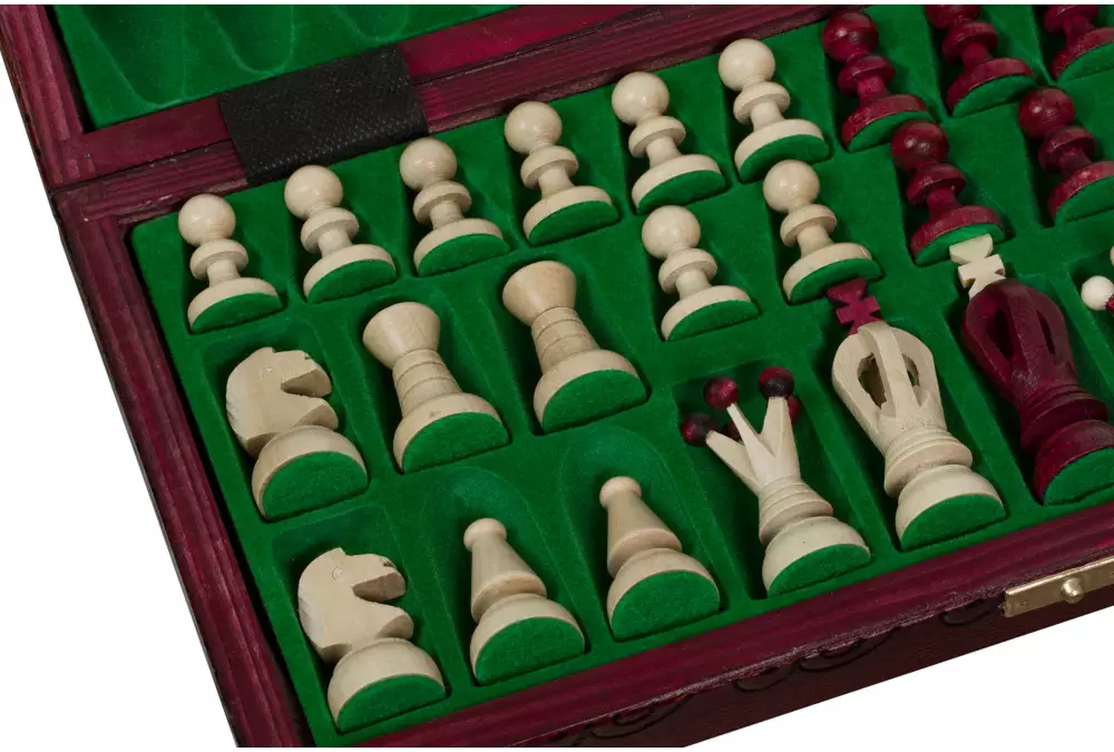 Handmade Wooden Chess Set – Medium King's - Cherry