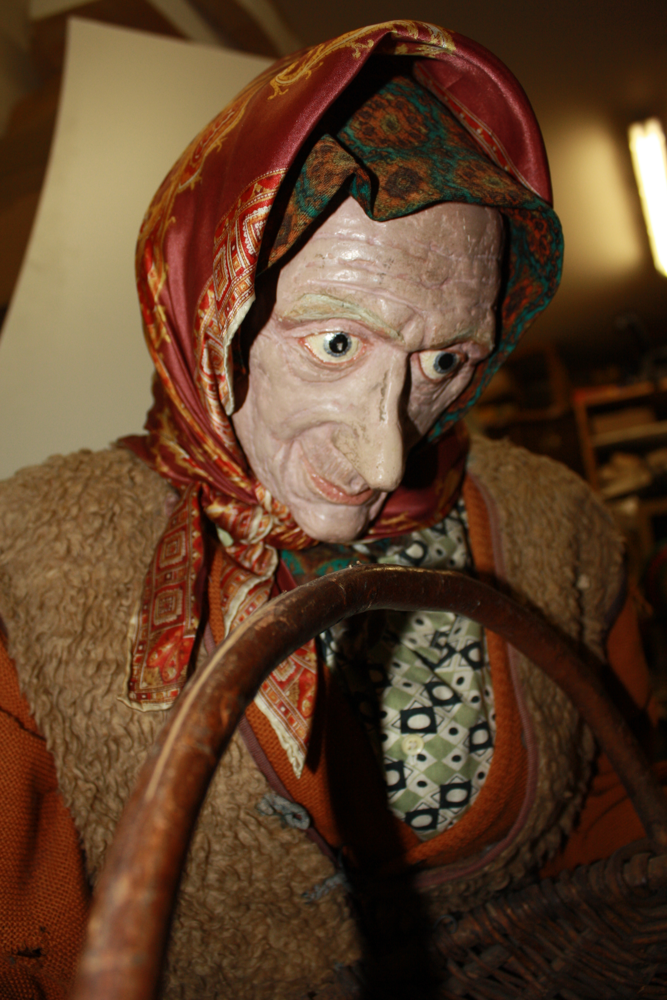 Babushka lifesize Eastern European Grandmother by Pavel Althamer