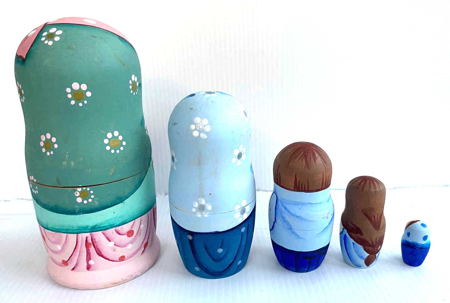 Belyakova Children & Pets Nesting Dolls - 5 Nested Set