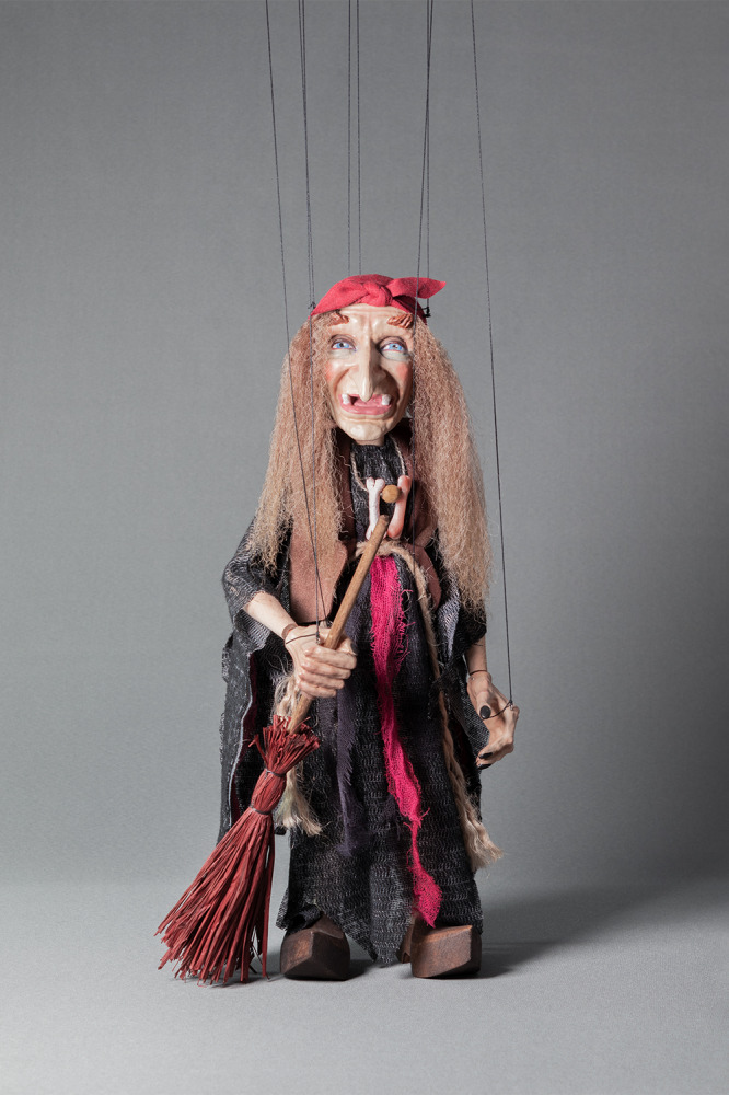 Czech Marionette - Witch Old Rose (Baba Yaga)