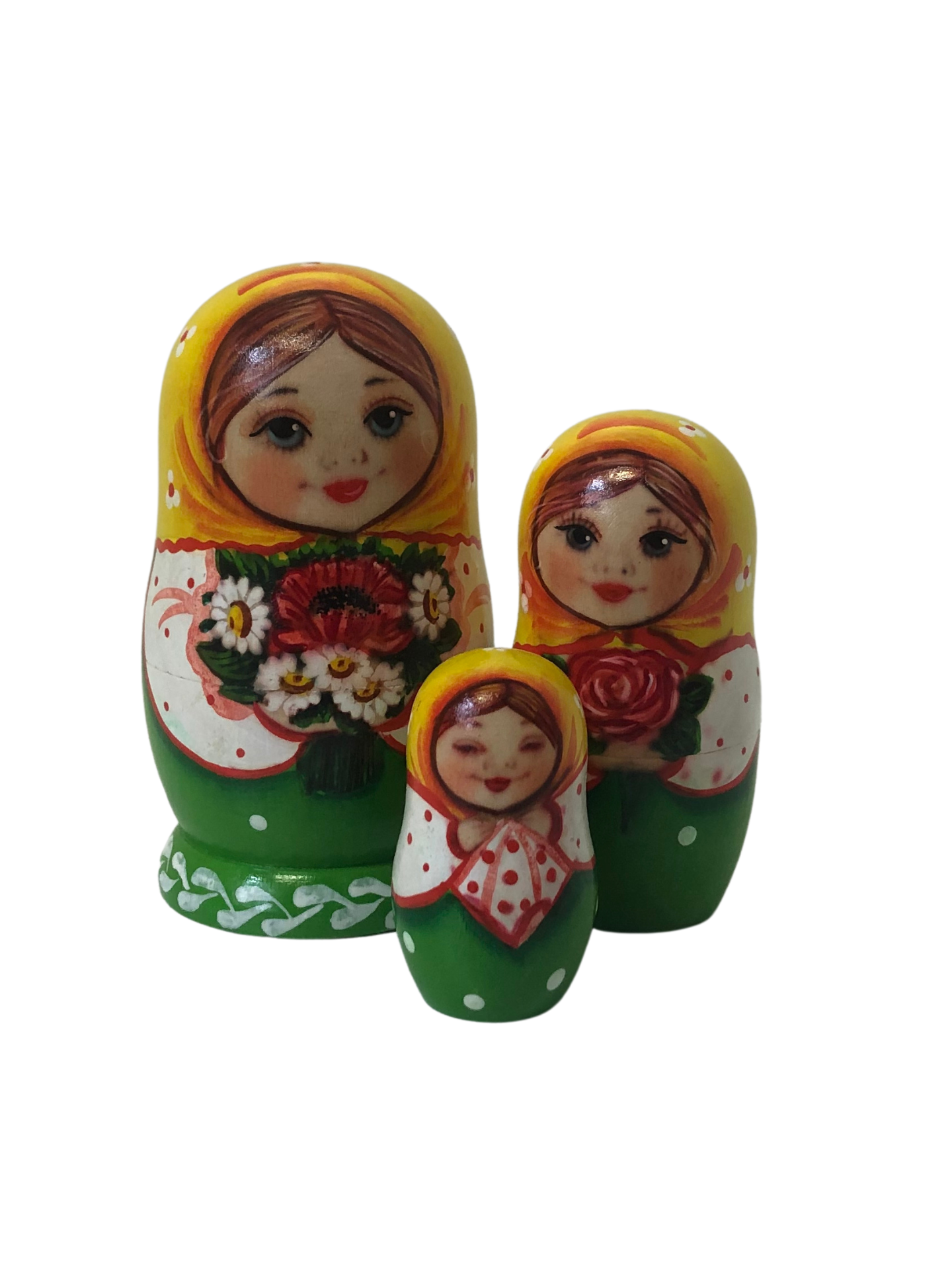 Girl with Bouquet Artists Matryoshka - set of 3
