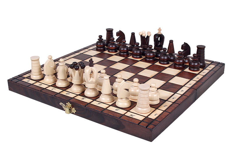 Handmade Wooden Chess Set – Royal Mini Travel Edition