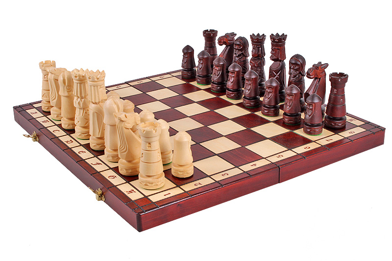 Handmade Wooden Chess Set– Castle