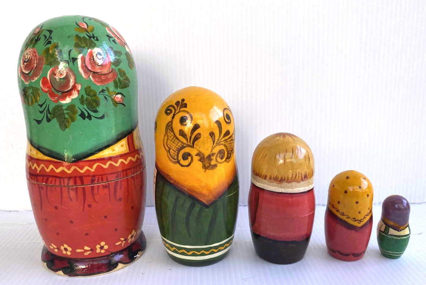 Belyakova Russian Children & Baby Nesting Dolls - 5 Nested Set