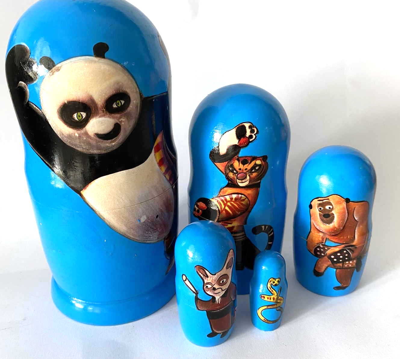 Kung Fu Panda nesting dolls - 5 Nested Set