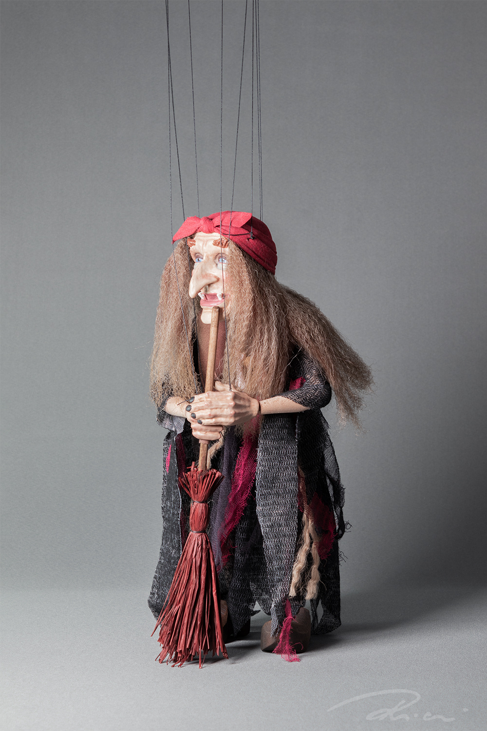 Czech Marionette - Witch Old Rose (Baba Yaga)
