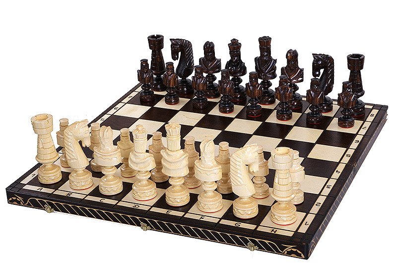Handmade Wooden Chess Set – Large Caesar