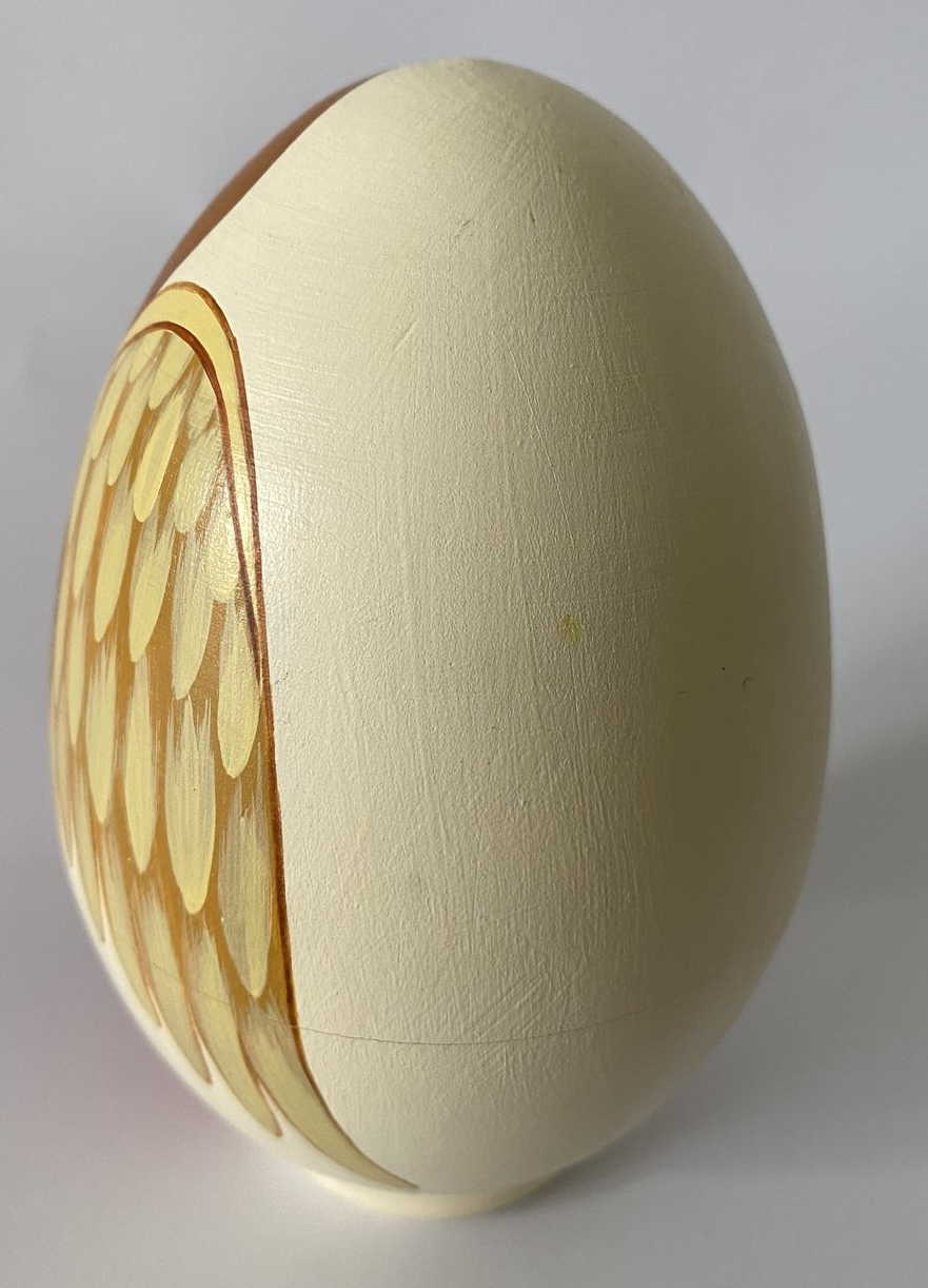 Angel with Ginger Cat – Hand-Painted Russian Decorative Egg