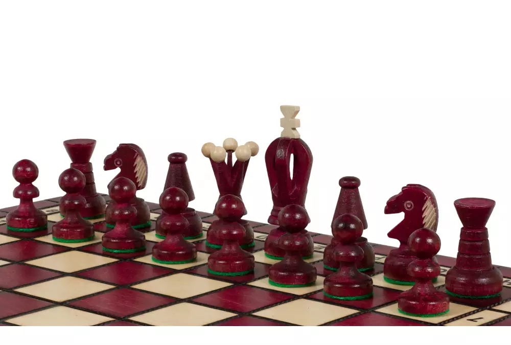 Handmade Wooden Chess Set – Medium King's - Cherry