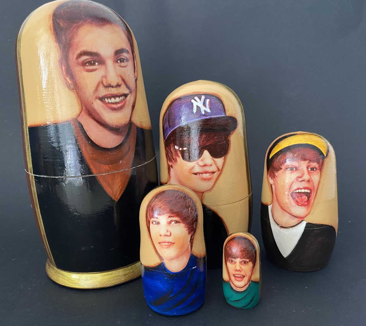 Justin Bieber Nesting Dolls – Set of 5